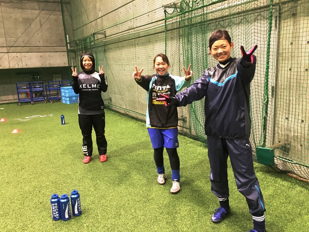 女子サッカー通信 冬のトレーニングは サッカー業界への就職に強い専門学校 Japanサッカーカレッジ Cups